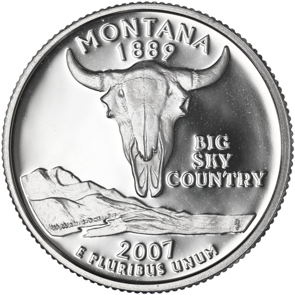 2007 S State Quarter Montana Gem DCam Proof CN-Clad