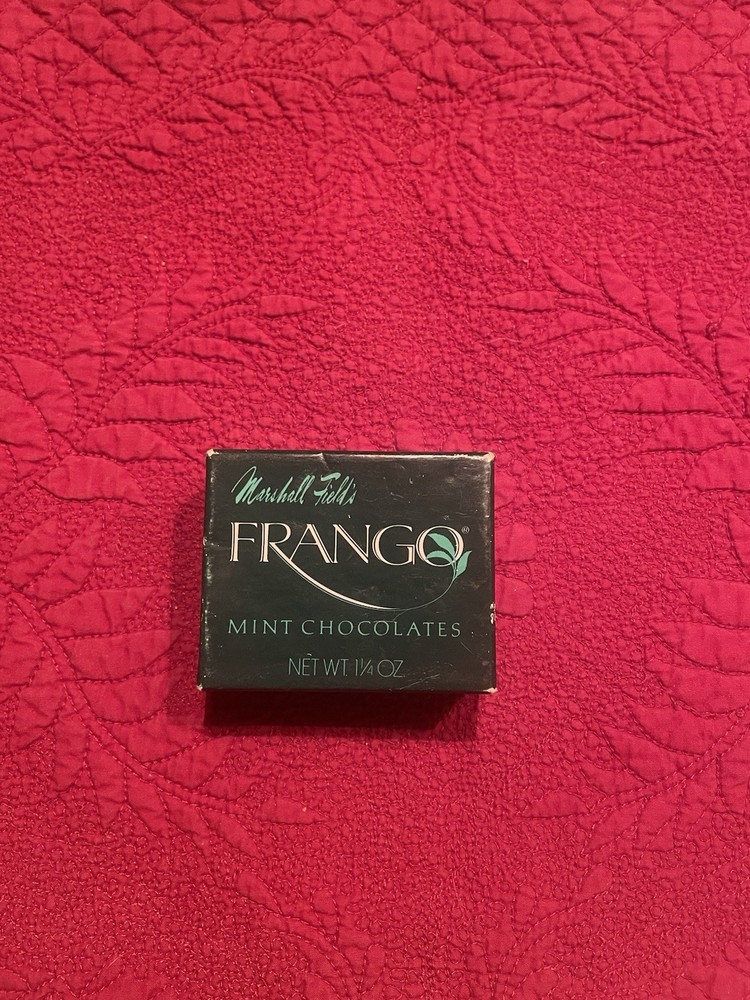 1984 Marshall Field"s Company FRANGO Mint Chocolate 1 1/4 oz Empty Box