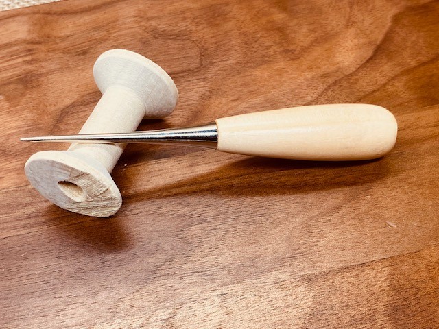 Natural wood scratch awl