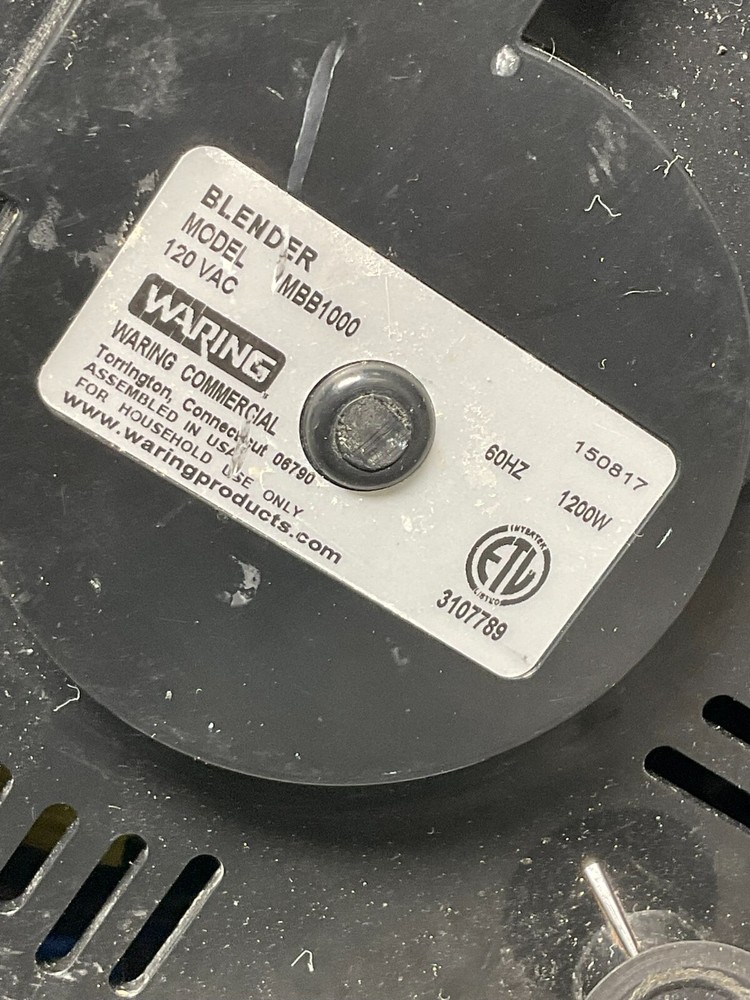 Waring MBB1000 Inverted Blender Motor Base Only 1200W - Variable Speed