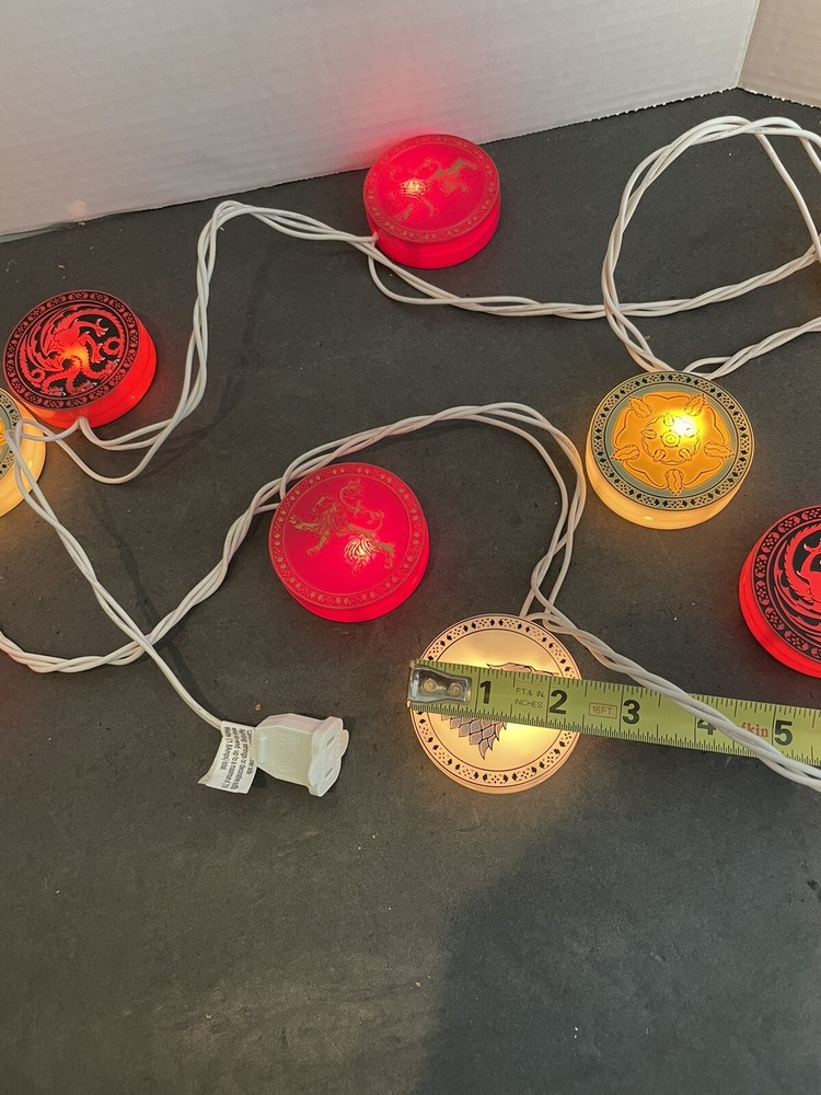 10' String Lights GOT Dragons INDOOR OUTDOOR Good Working Condition Preowned