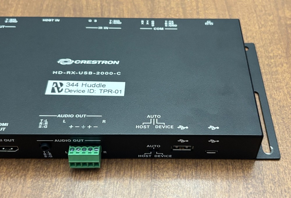 Crestron HD-RX-USB-2000-C receiver (no power supply)