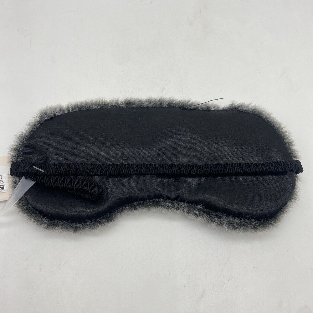 One Size Fluffy Soft Gray Eye Mask