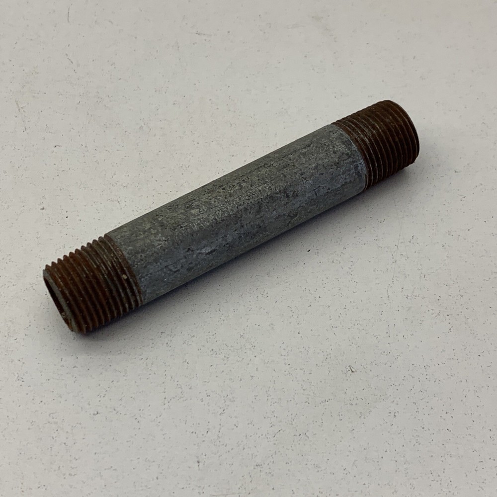 (10-Pack) 3/8” NPT x 3-1/2” Length Threaded Iron Pipe Nipple