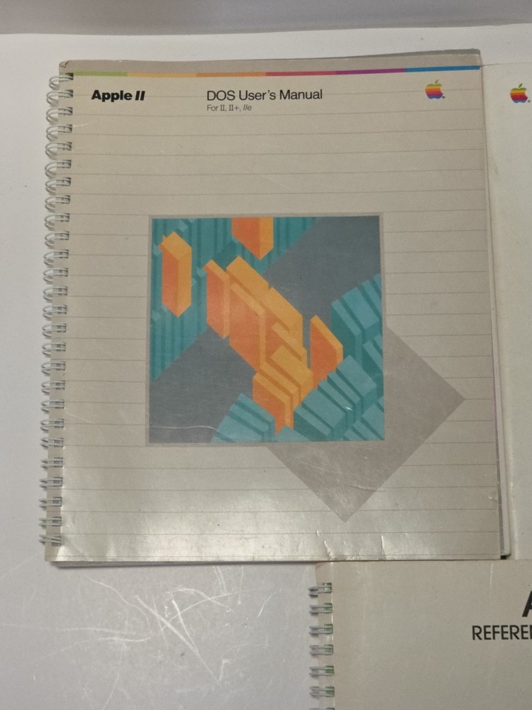 Lot of 5 Apple II Reference Manuals, DOS, AppleSoft, BASIC, Parallel Interface