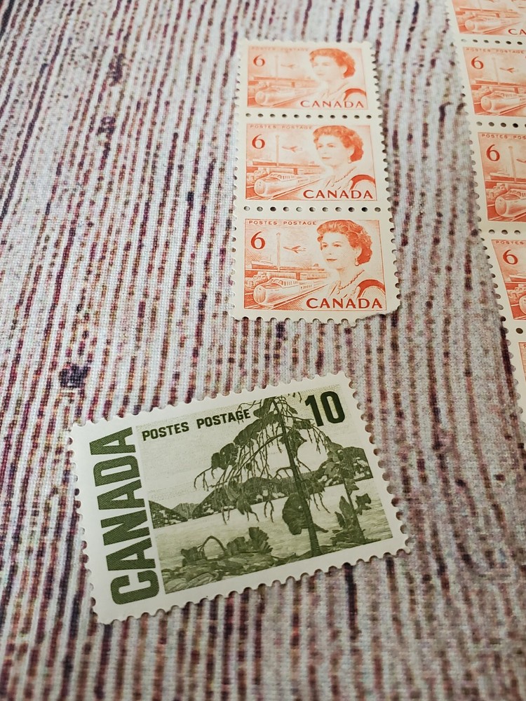 CANADA- 1 Cent, 6 Cent, 8 cent, 10 cent Postage Lot