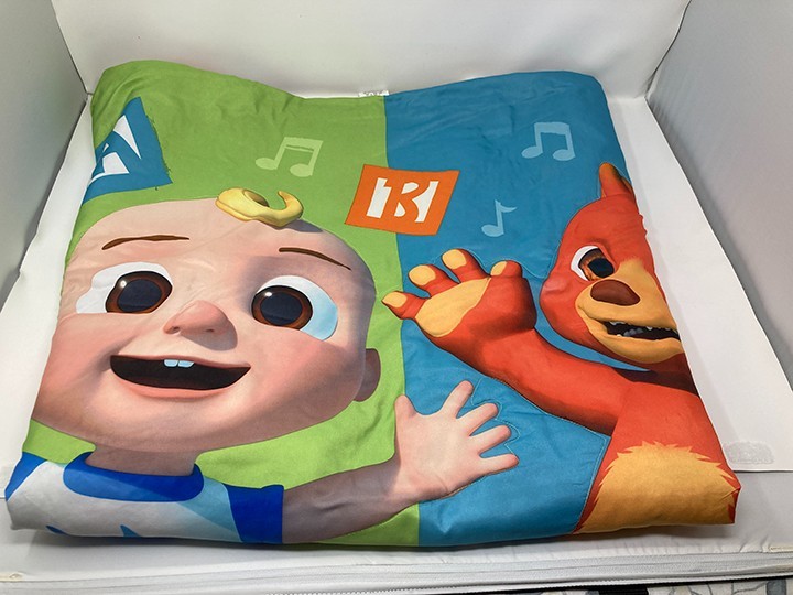 CoCoMelon ABC Alphabet 4 pc Toddler Bed Set Comforter Sheets Pillow Case