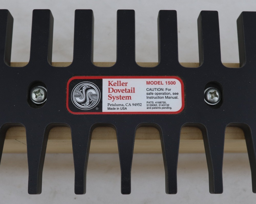KELLER DOVETAIL SYSTEM MODEL 1500 JOURNEYMAN W/2 BITS & MANUAL