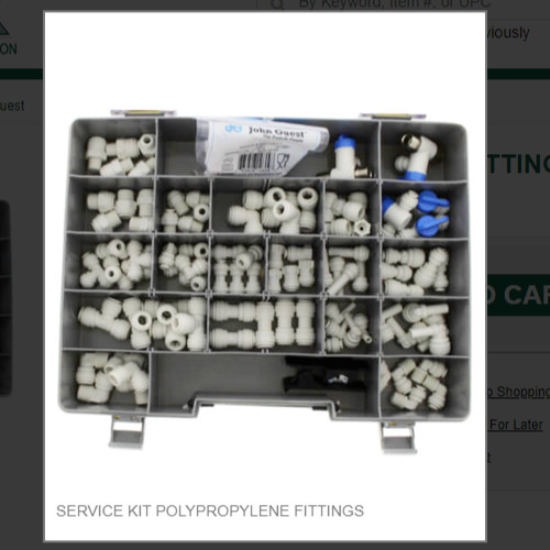 SERVICE KIT POLYPROPYLENE FITTINGS # KIT-ISRK