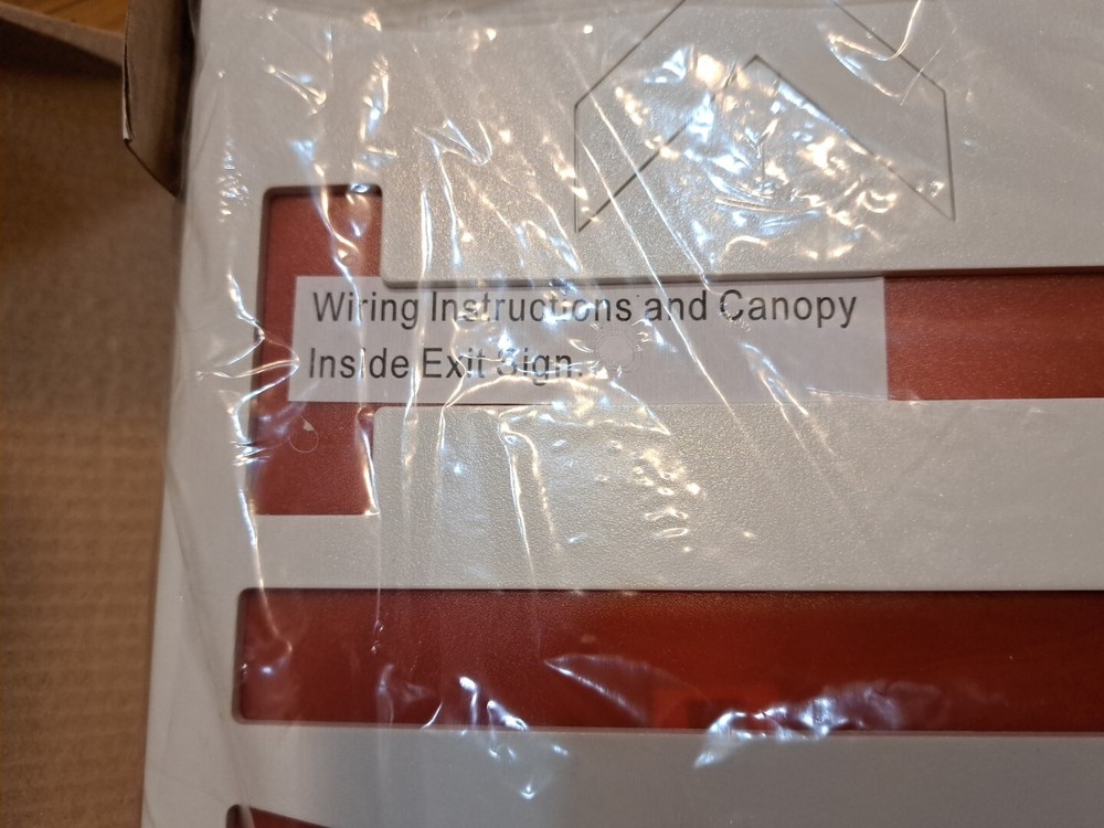Emergency Exit Sign Double Face Commercial LED Lighting with Back-Up Battery