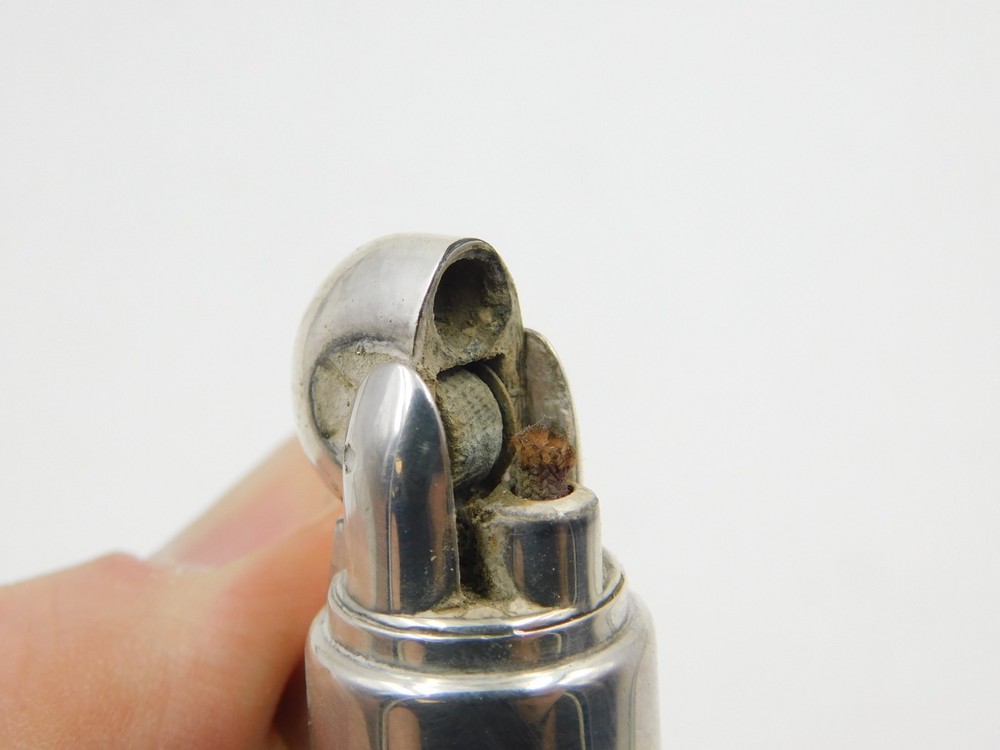 Vintage Silver Plated Ronson "Juno" Table Lighter