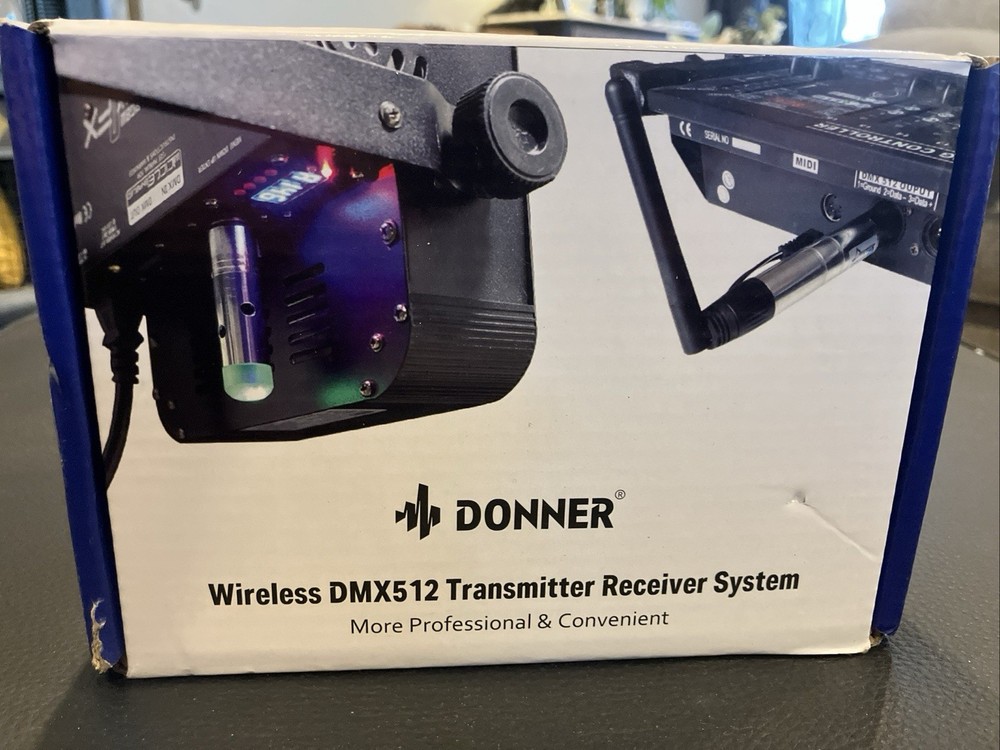 Donner Wireless DMX512 Transmitter Receiver System  (5)