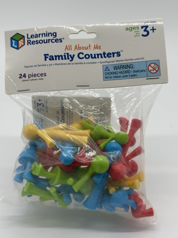 Learning Resources Family Counters Smart Pack, Tactile Learning, Counting NEW🔥