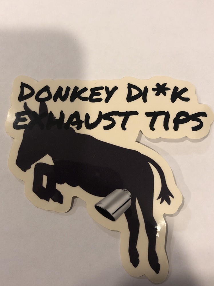 Chrome Exhaust Tip Funny Sticker