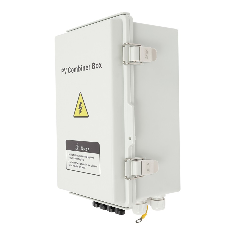 4String Solar PV Combiner Box 63A Circuit Breaker Solar Panel System Waterproof