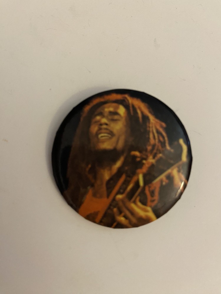 Bob Marley Vintage Pin Back Button P102