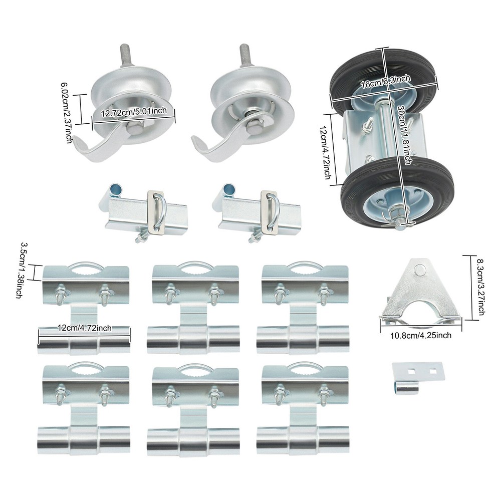 Heavy-Duty Sliding Gate Hardware Kit with Durable Rollers and Wheels