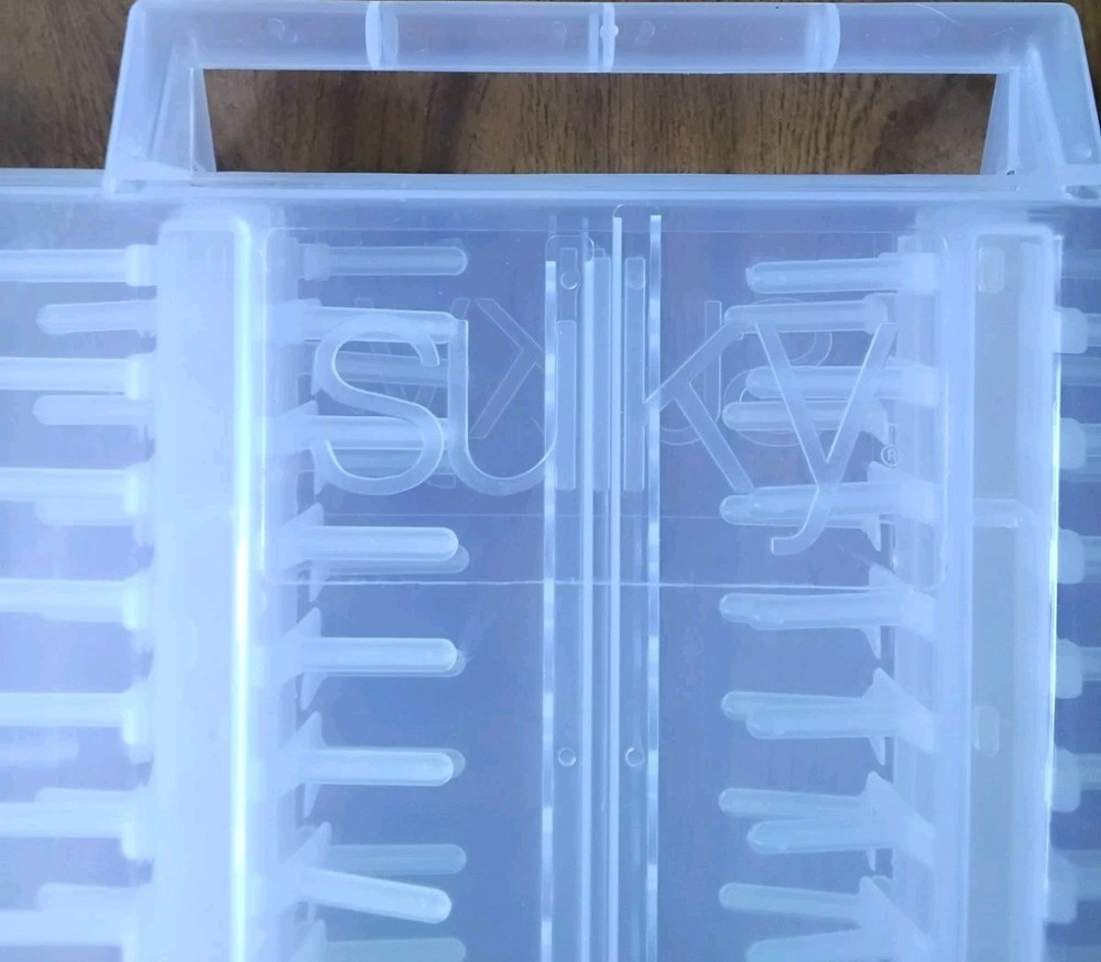 Sulky Thread Slimline Storage Box Case Organizer 104 Spools Flexible Plastic