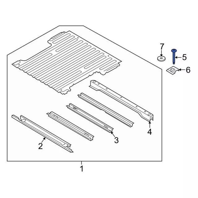 Genuine Ford Mount Bolt W717000-S901