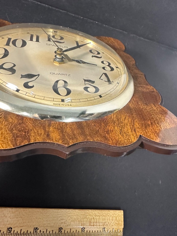 Vintage Mid century Modern Kitchen Spartus Wall Clock