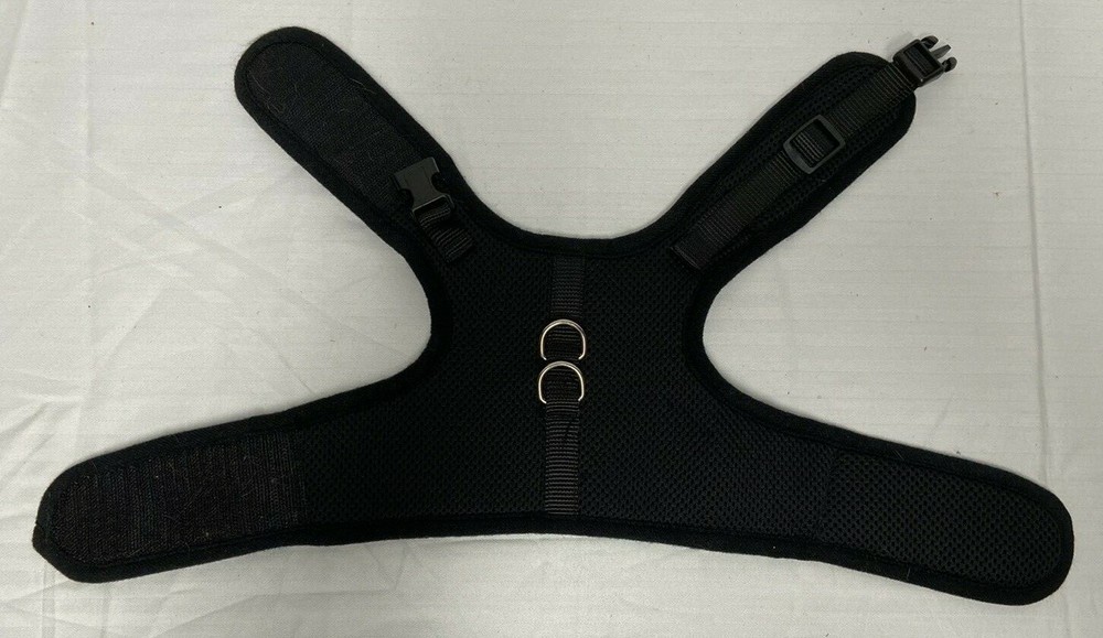 Puptech Soft Dog Harness And Leash Black