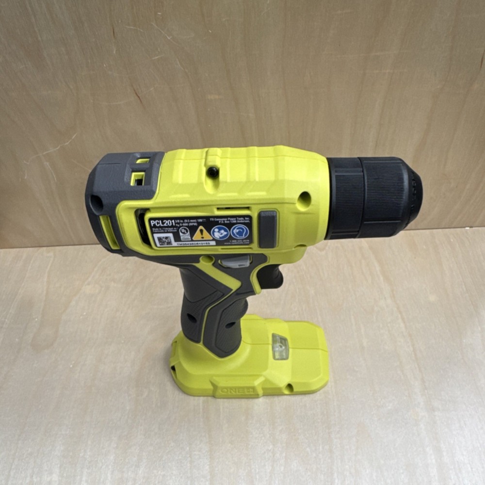 Ryobi PCL201 18V Compact Mini Drill/Driver 3/8" Keyless Green/Black