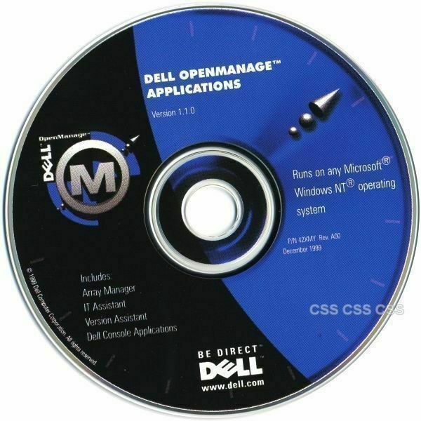 Dell OpenManage Applications Version 1.1.0 Software CD for Microsoft Windows NT
