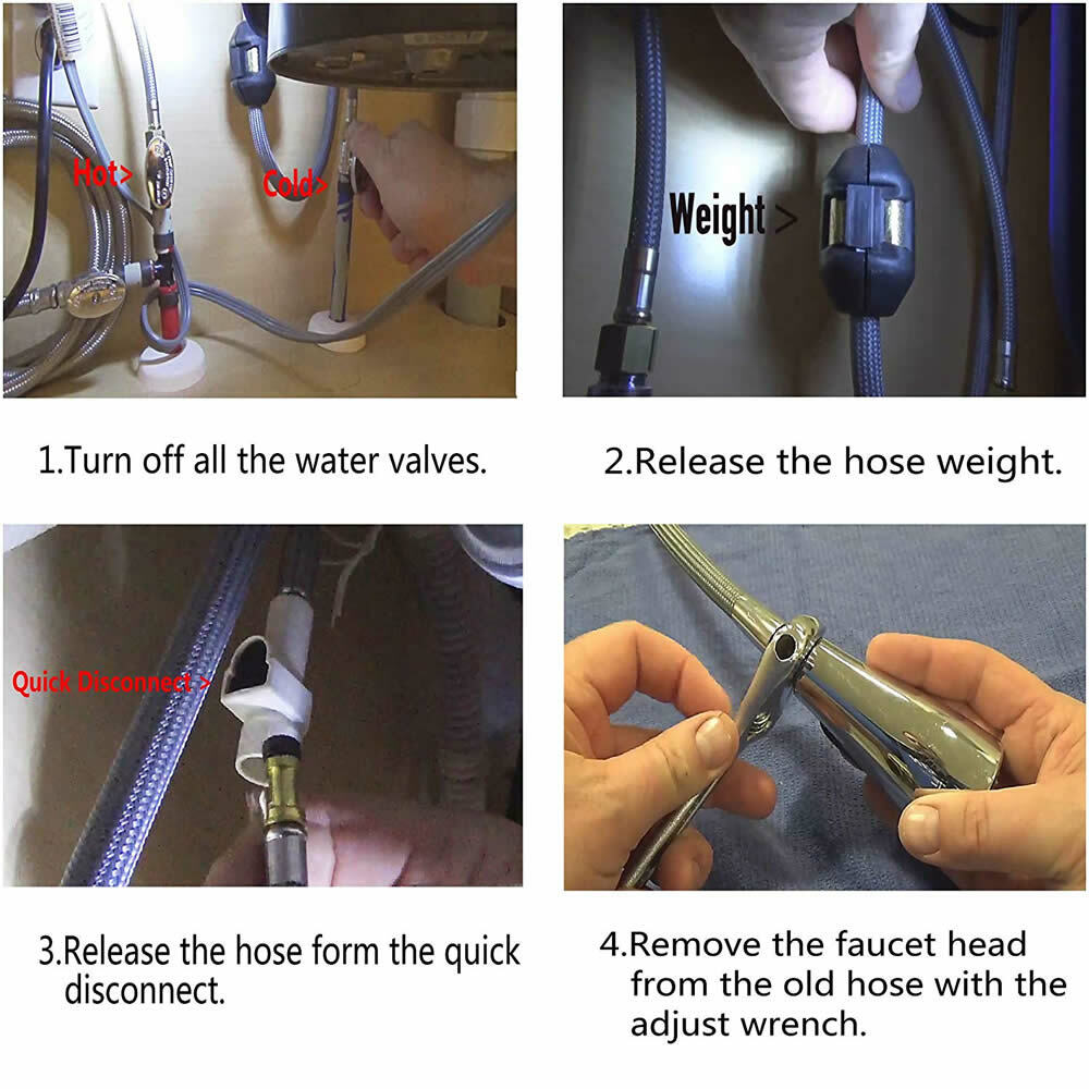 Replacement Hose Kit for Pull Down Kitchen Faucet 150259 Replacement Part