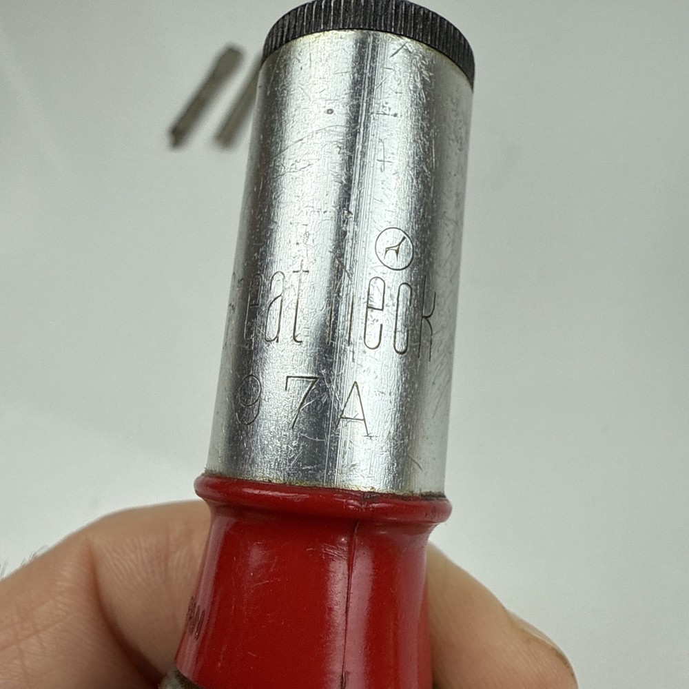 Push Drill, Great Neck, 97A, With Six bits, Vintage