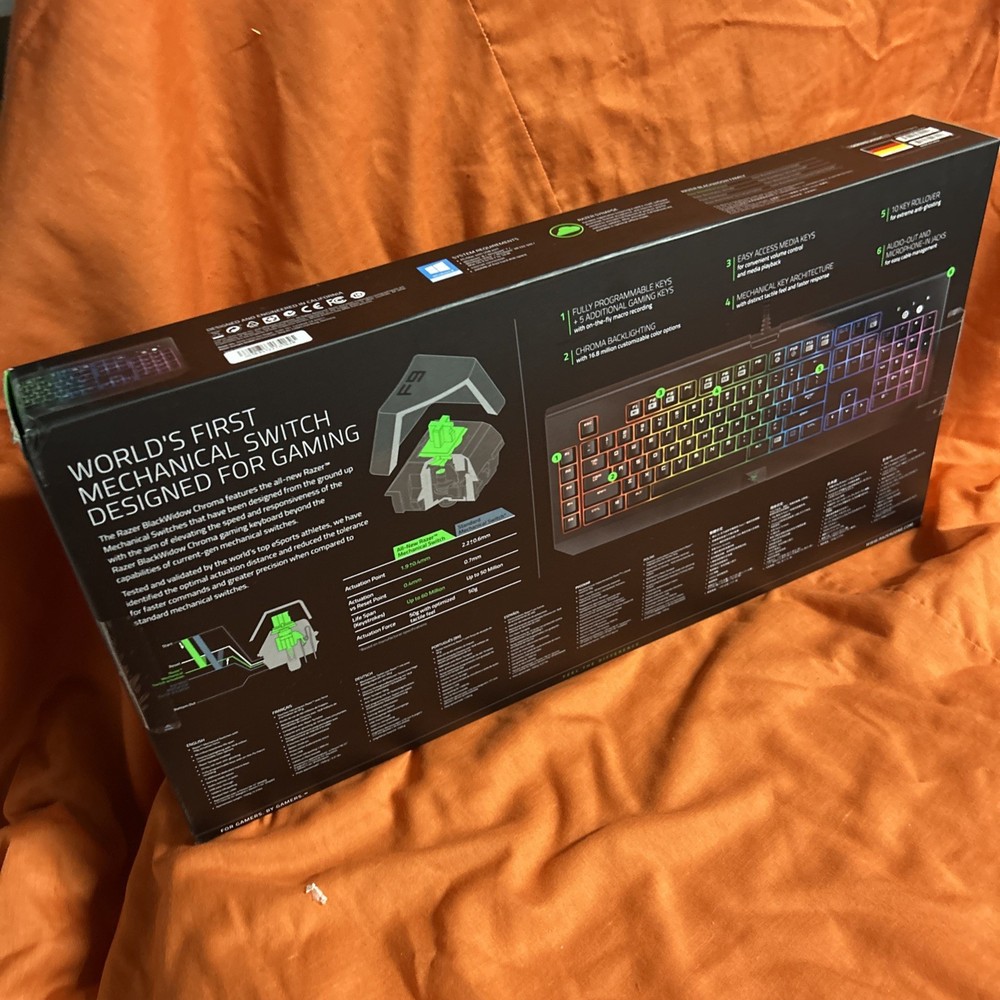 Razer blackwidow chroma German Layout Gaming Keyboard