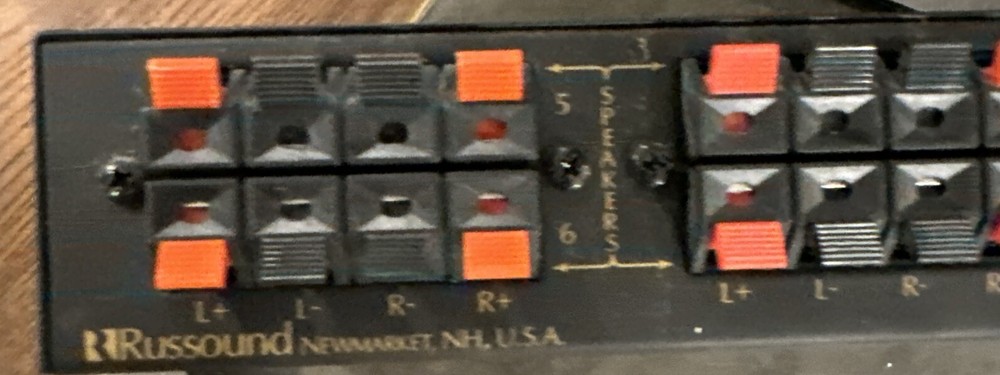 Russound SS-6.2 Impedance Matching 6 Pair Speaker Selector Switch