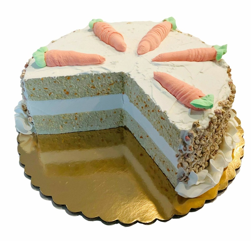 DEZICAKES Fake Cake Artificial Food Sliced Carrot Cake