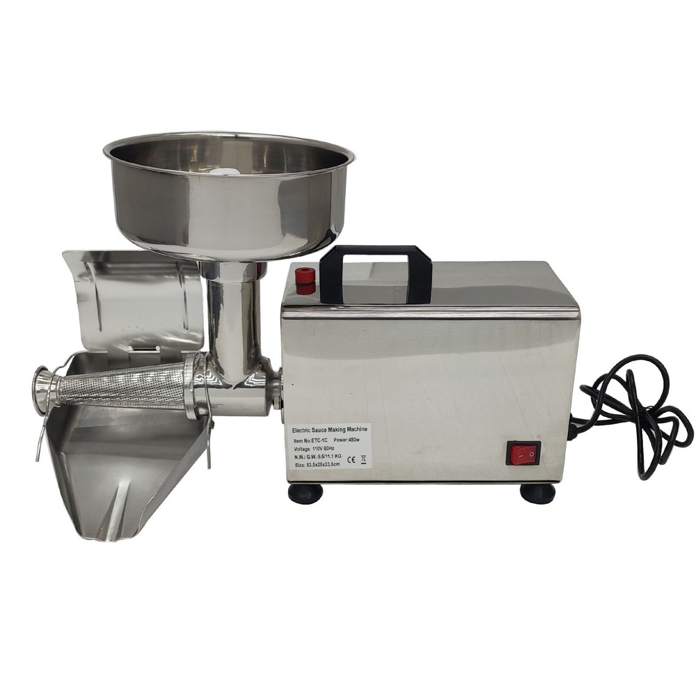 110V Electric Tomato Press Strainer Machine Sauce Making Machine Ketchup Maker