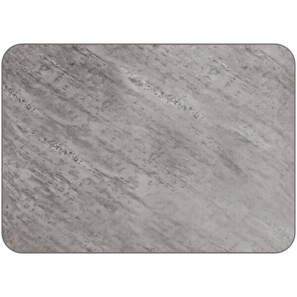 30" x 42" Rectangular Restaurant Table Top with Gray Slate Laminate Top Finish