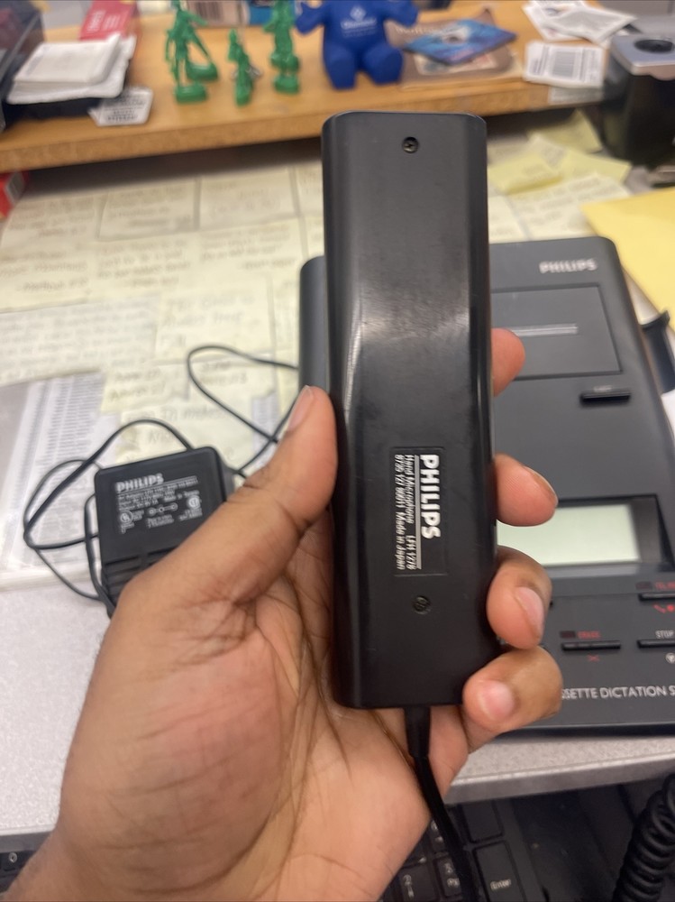 PHILIPS LFH-1730 Microcassette Dictation / Transcription System Untested Rare