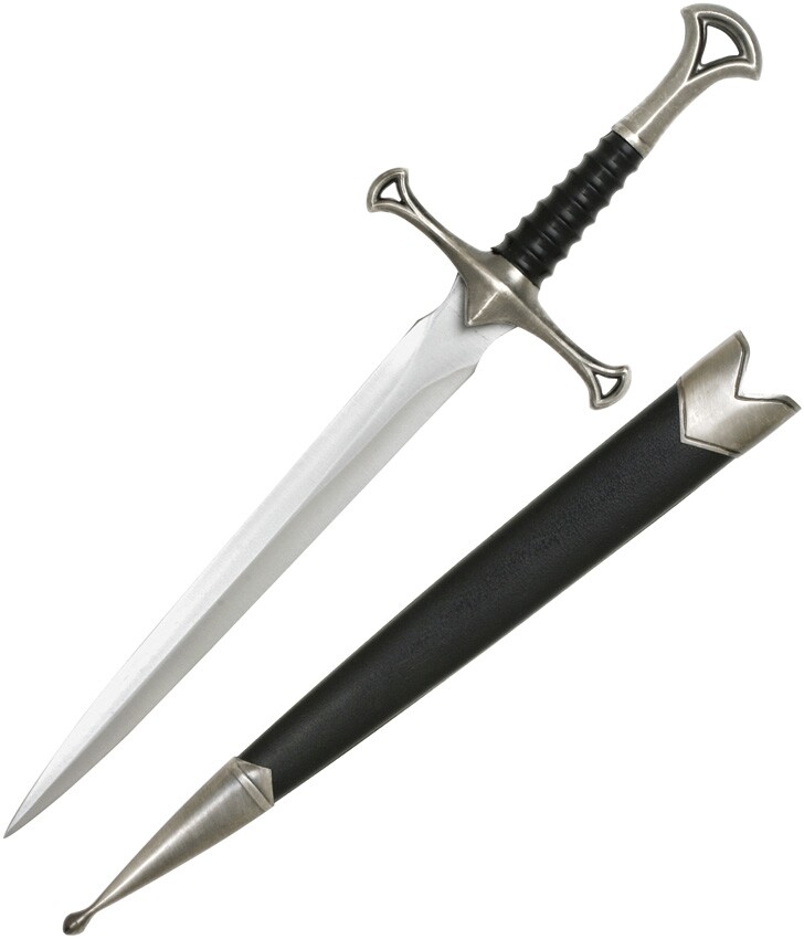 Mini Medieval Sword With 7.75" UNSHARPENED Stainless Steel Blade Black Handle