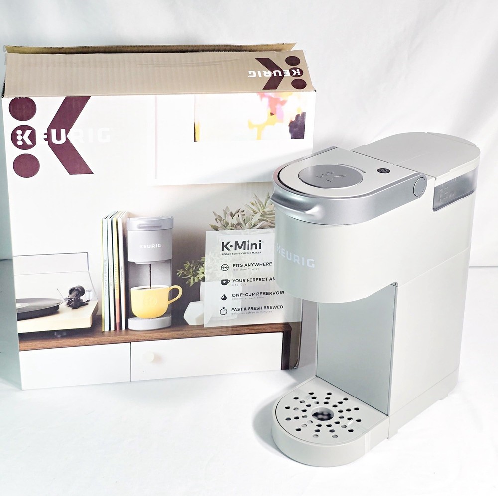 Keurig K-Mini Single Serve Coffee Maker White K-Cup Pod Compact Open Box C4