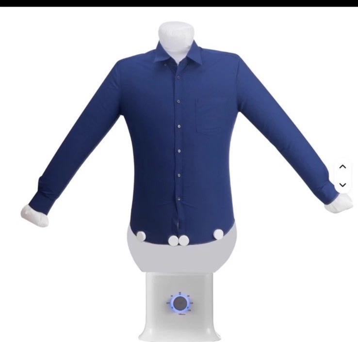 Automatic Ironing Press Iron Mannequin for Shirts & Pants Garment, White
