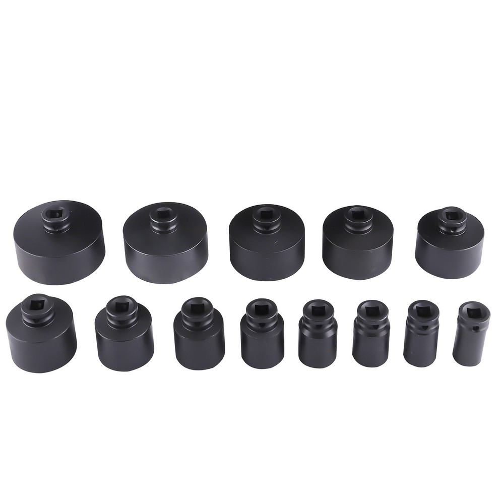18-80mm 60mm Long Deep Grooved Locknut Socket Set 1/2" Dr. Internal Teeth Tool