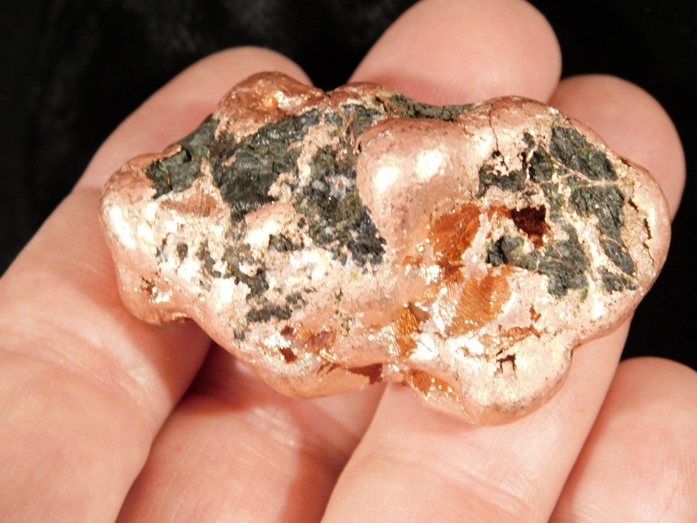 Heavy Solid 100% Natural COPPER NUGGET or Native Copper Float Michigan 98.1gr