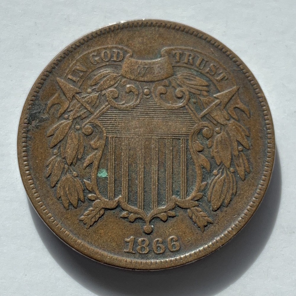 Two Cent USA 1866 2 Cent VF