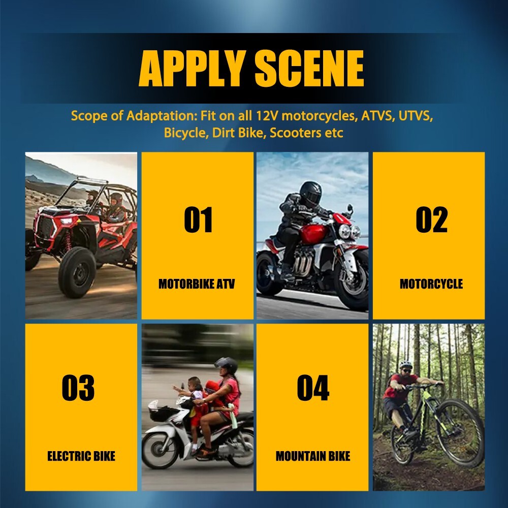 Handlebar Switch Plug and Play Push Button ON OFF Swithces For 7/8" Handlebars