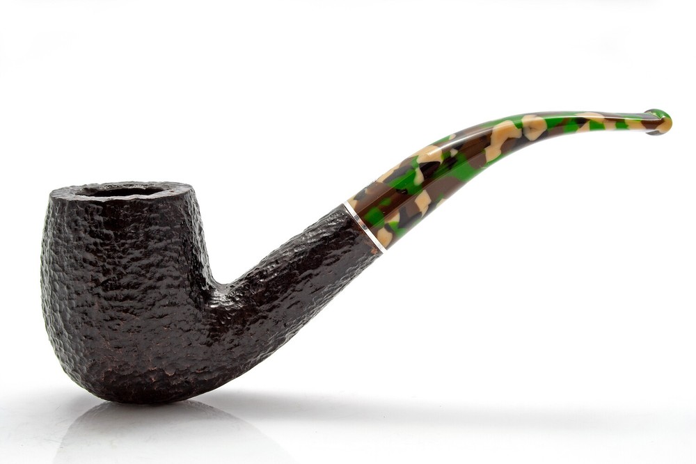 SAVINELLI "CAMOUFLAGE" 606 RUSTIC BENT CLASSIC 9 MM PIPE *NEW in BOX