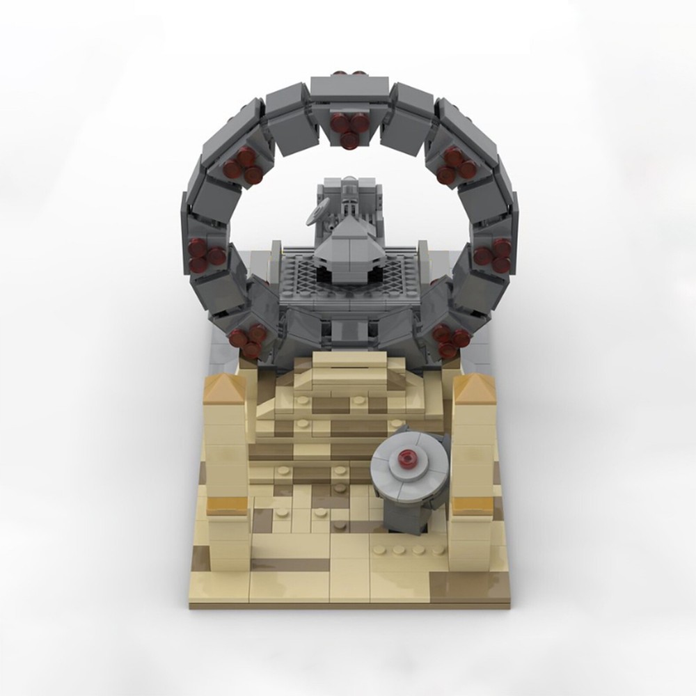 Stargate Base Command MOC Model Building Bricks Toy Set for Collection