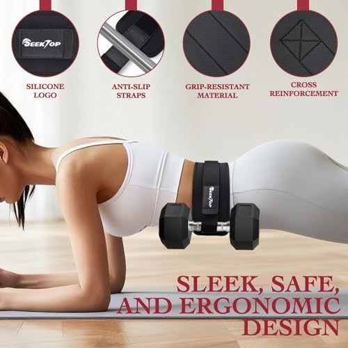 Adjustable Hip Thrust Belt Slip-Resistant Padding Booty Belts for Glutes -