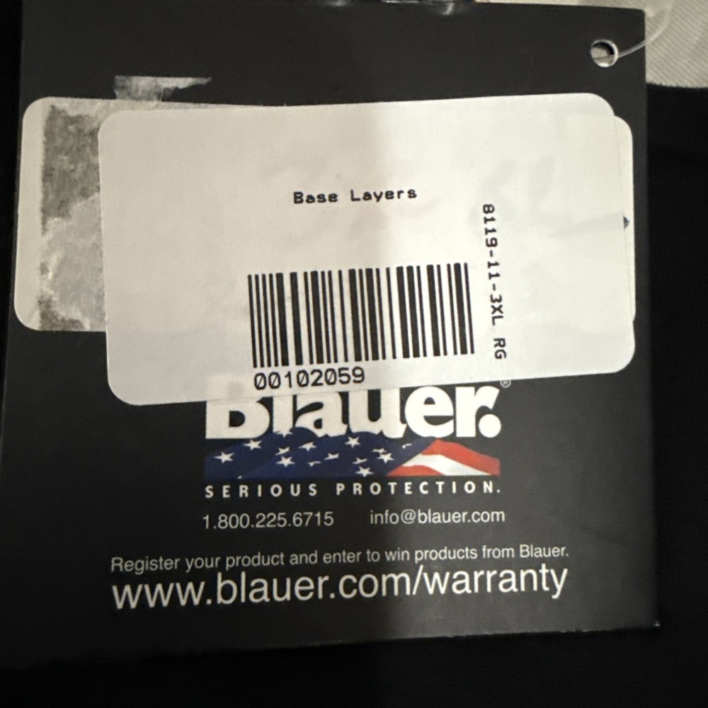 Blauer Mock Turtleneck Dickey Model #8119-11- Black - 3XL - #252