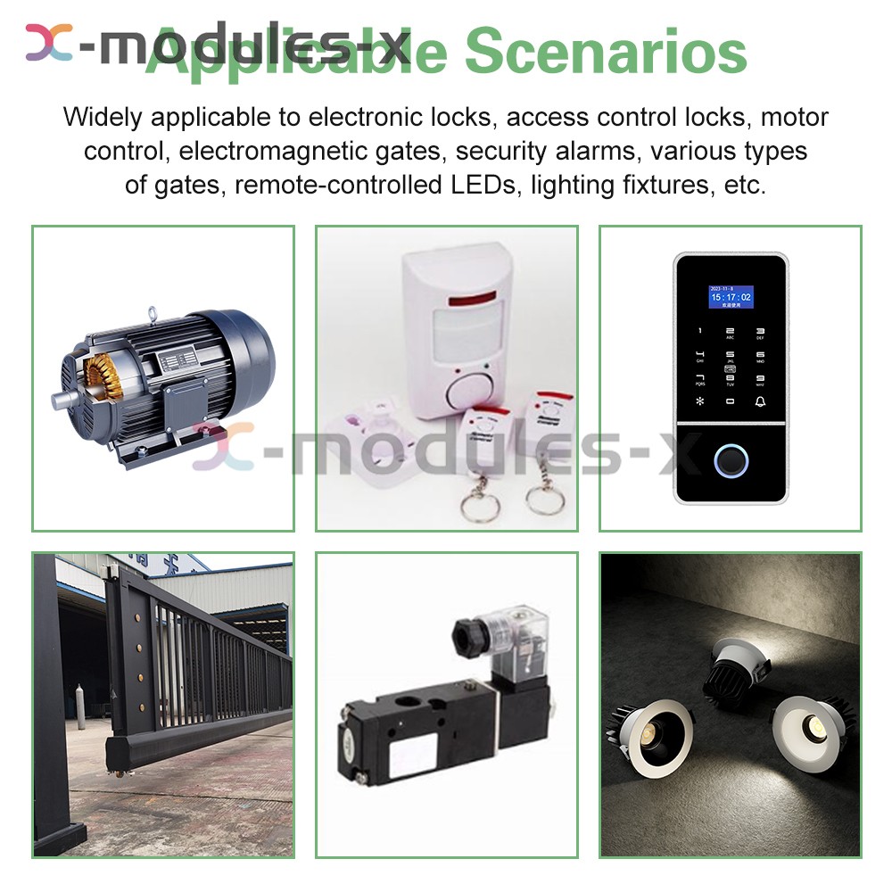 Universal 300-868MHz Multi-Frequency Receiver Switch Controller AC/DC On/Off