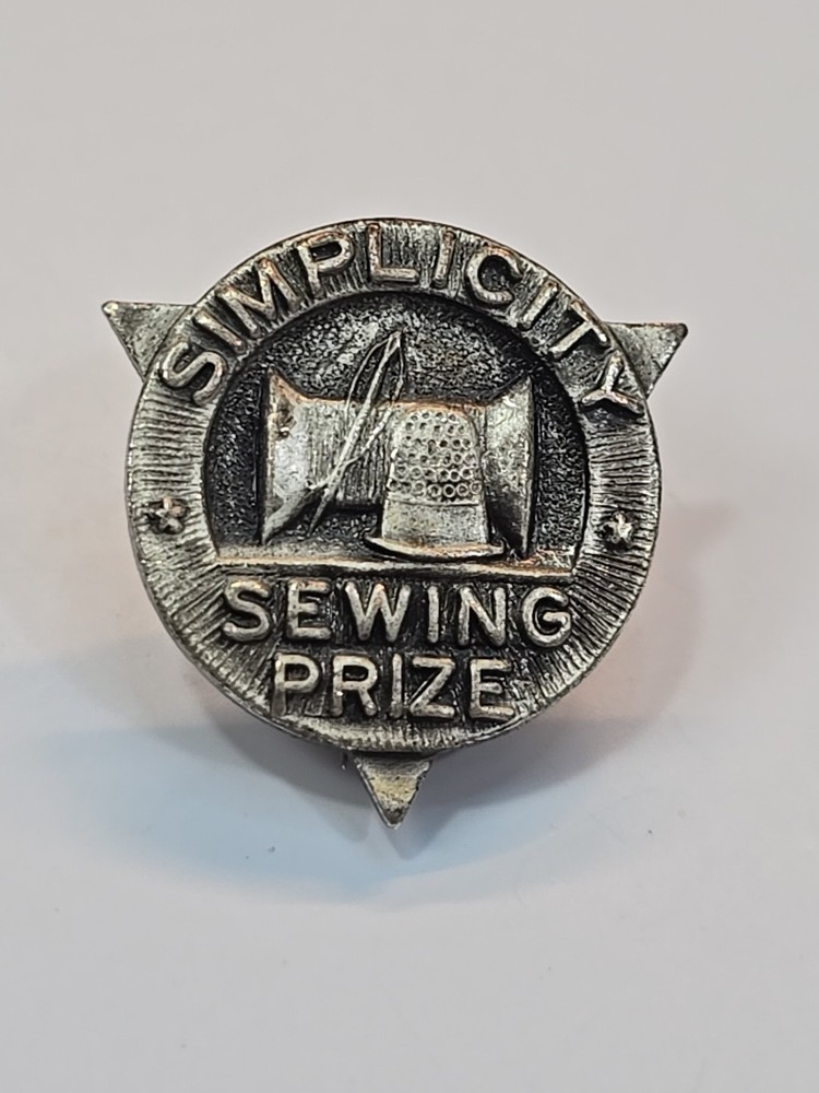 Simplicity Sewing Prize Lapel Pin Sewing Pattern Company