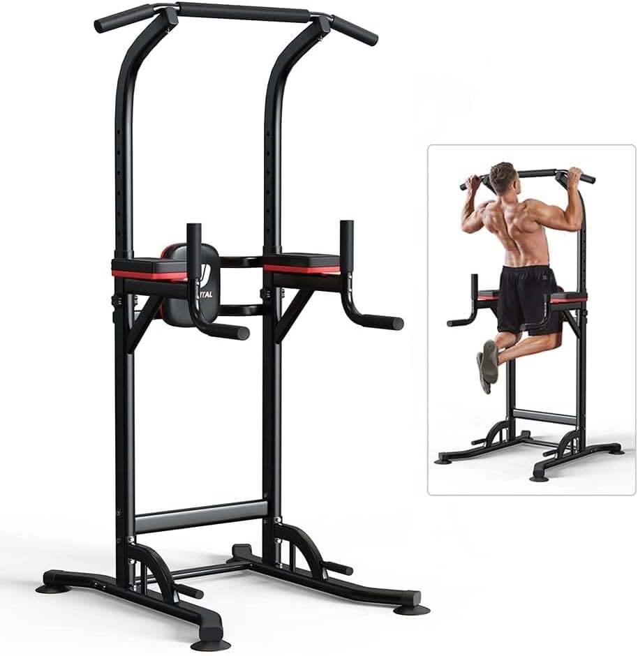 Pull Up Bar Power Tower Dip Bar Station Dip Stand Multi-Functional Workout