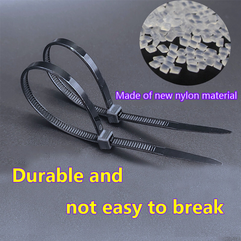 Strong Self Locking Nylon Cable Ties Various Size Color 4x150-300mm 2.7mm Width